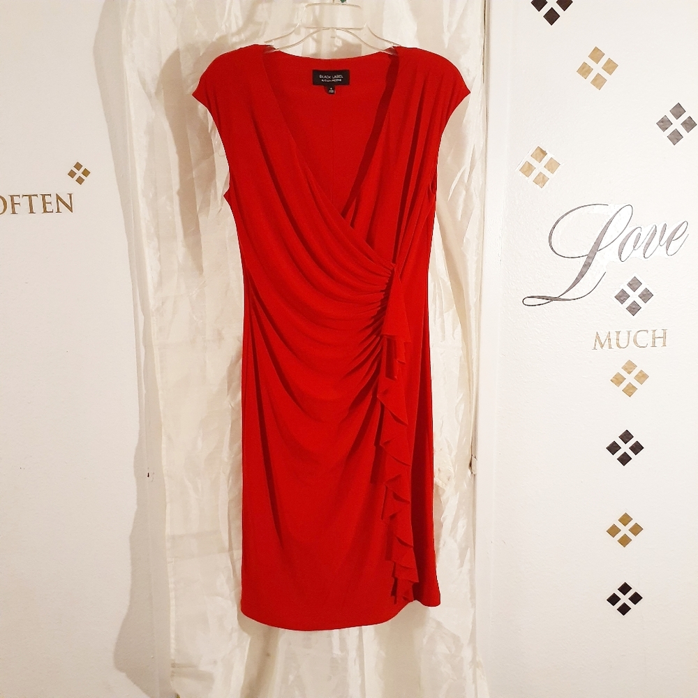 BLACK LABEL Evan Picone Red Dress